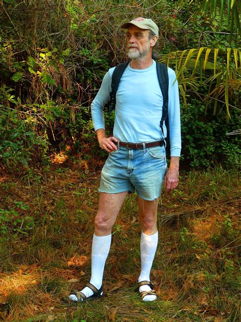 brown sandals white socks dad.